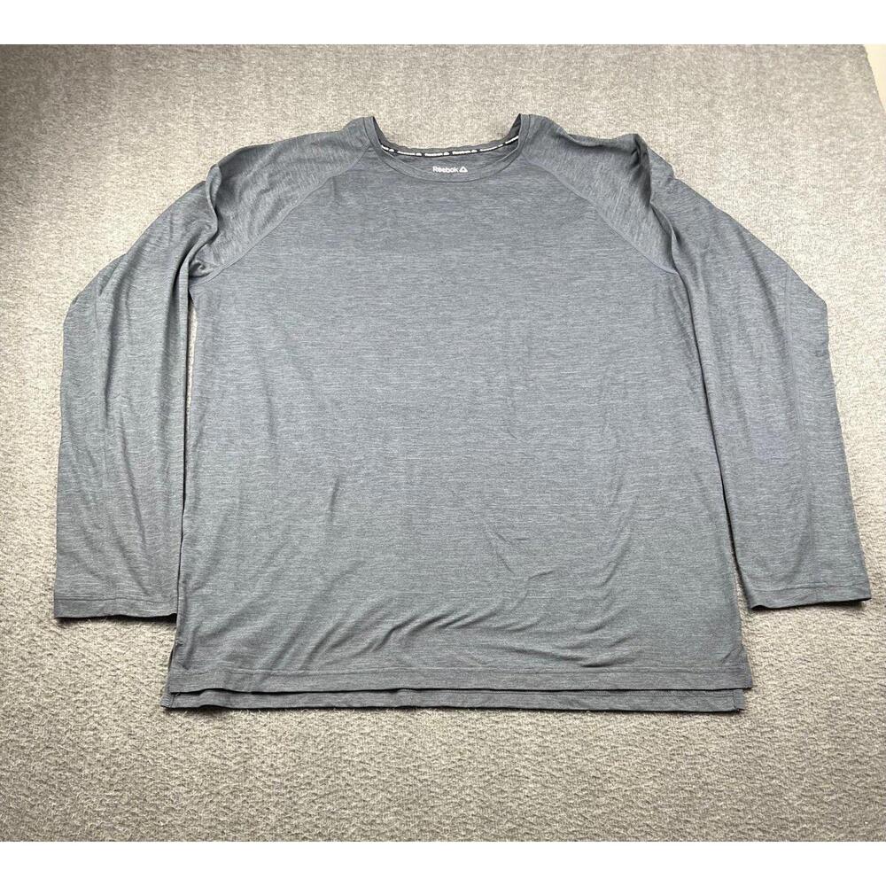 Reebok Men's Long Sleeve‎ Activewear Shirt 2XL Gray